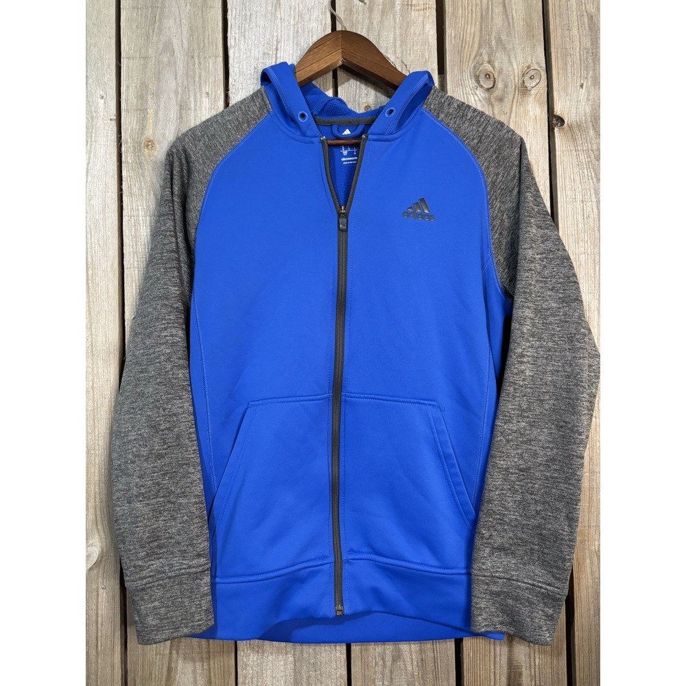 Adidas Blue Climawarm‎ Zip Hoodie Men's S